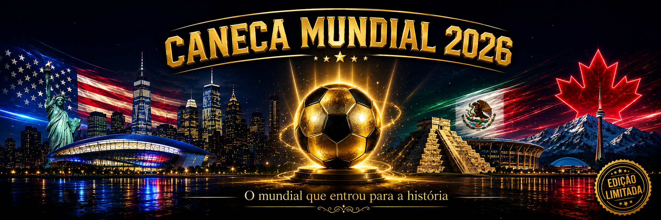 Caneca Mundial 2026 – Edição Limitada